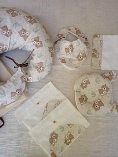 Set de Lactancia - Beige con Ositos marrones - comprar online