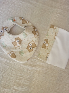 Set de Lactancia - Beige con Ositos marrones - tienda online