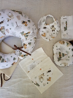 Set de Lactancia - Blanco con marrón - comprar online