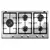 ANAFE A GAS DE ACERO INOX SEGMENTO DE 90 CMS (GMA9522X) - comprar online