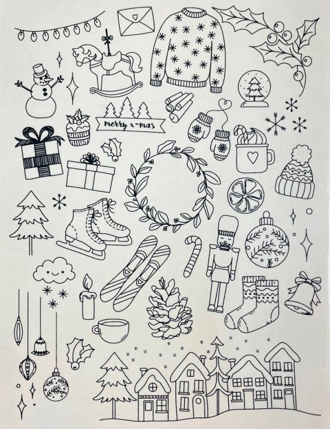 Decalque Canetado Natal