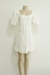 VESTIDO CURTO OFF WHITE MANGA BUFANTE - KARMANI