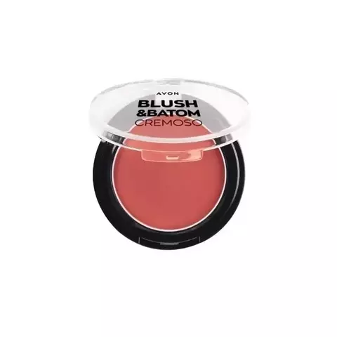 Blush & Batom Cremoso Avon Rosa - 2,4g