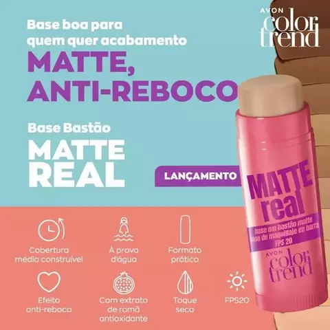 Base Em Bastão Matte Real FPS 20