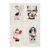 KAWS David Sims Postcard (Set of 4) Multi - comprar en línea