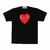 Comme des Garcons PLAY Play Red Heart T-shirt Black - comprar en línea