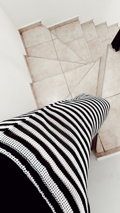 Pantalon Abigail (Blanco y Negro) - tienda online
