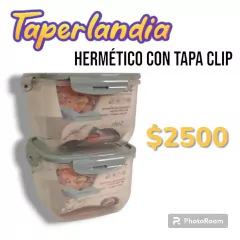 Hermetico cuadrado tapa clip