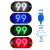 Placa Painel Letreiro Luminoso LED USB Aplicativo 99 Vidro Parabrisa CD-99 - comprar online