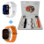 Relógio Inteligente Smartwatch 49mm com 02 Relógios e 06 Pulseiras Kapbom W89 - comprar online