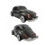 Caixa de Som Bluetooth Formato de FUSCA Altomex WS-1939 (CHUMBO E PRETO) - loja online