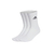 Meia Adidas Training 3 Pares Alto Branco Unissex - comprar online