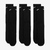 Meia Nike Training 3 Pares Alto Preto Unissex - loja online