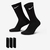 Imagem do Meia Nike Training 3 Pares Alto Preto Unissex