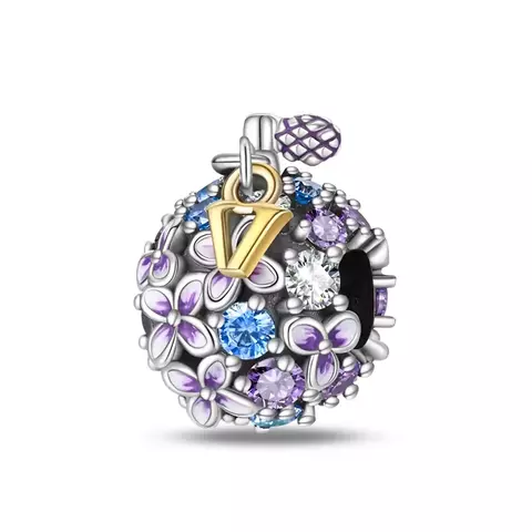 Separador Berloque Perfume V Dourado