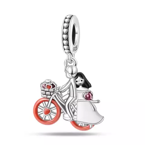 Berloque Casal Bicicleta