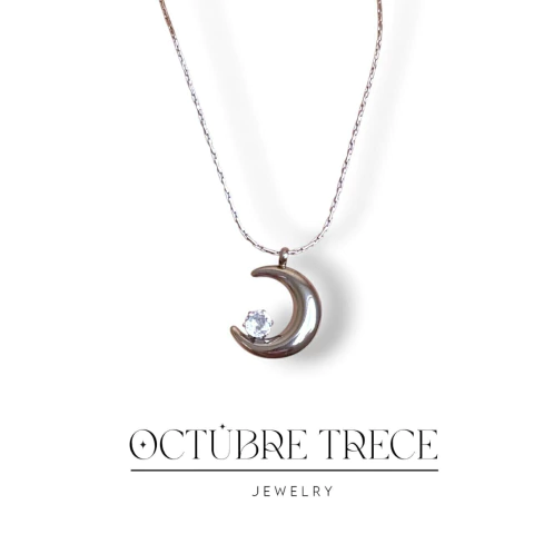 Collar "Luna plateada"