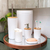 Kit Para Banheiro Bambu 6peças Branco- Plasvale - comprar online