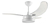 Ventilador De Teto Led Branco Transparente 110v Tron