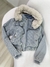 jaqueta jeans de pelinho - Miih Boutique