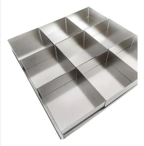 Set mini torta Cairo cuadrado 11 cm x 9 unidades