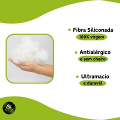 01 Enchimento De Silicone Puro Virgem Para Refil De Almofada 60x40cm - Bambu Soft 