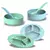 Kit Alimentação Bebê Pratinhos + Potinhos + Colheres Infantil 6 Peças - RTK7 LTDA