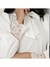 Camisa Romântica com Laço na Gola e detalhe guipir no punho Dia a dia Trabalho Passeios Eventos sociais Moda Evangélica Cristã Modesta - comprar online