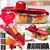 Mandoline Profissional Cozinha Slicer Aço Inox 10 em 1 Fatiador Cortador Ralador De Legumes Verduras Frutas Alimentos
