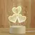 Luminária de Mesa de LED 3D Criativa / Luz Noturna Decorativa Luminária De Mesa Com LED 3D Criativa / 3 Cores Decorativa / Claro Noturna - RTK7 LTDA