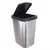 Lixeira Cesto Inox Metalizado 09 Litros Com Tampa Click Label Rose Vermelho Rose Gold Banheiro Cozinha Escritório Quarto Quadrada Resistente
