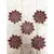 kit com 5unidades natal pendente floco de neve/glitter 7,5cm - RTK7 LTDA