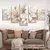 Quadros Decorativo 5 peças Flores Lírio Decoração Casa Variedades Sala Quarto - RTK7 LTDA