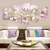 Quadros Decorativo 5 peças Flores Lírio Decoração Casa Variedades Sala Quarto na internet