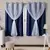 Cortina de Voal Blackout 100% Corta Luz 2,20m x1,30m Cores Variadas - comprar online