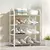 Sapateira de Metal e Plastico Organizador Prateleira 4 Andares Multiuso 41 x 19 x 57cm Pronto Entrega