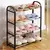 Sapateira de Metal e Plastico Organizador Prateleira 4 Andares Multiuso 41 x 19 x 57cm Pronto Entrega - comprar online