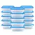 Jogo 10 Potes 500ml Transparente Marmita Fitness Organizador Microondas Freezer BPA Free na internet