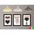 Kit 3 Quadros Decorativos Sala, Quarto, Escritório Decoração Flores, eu me lembro oração, coração rosa - comprar online