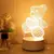 Imagem do Luminária de Mesa de LED 3D Criativa / Luz Noturna Decorativa Luminária De Mesa Com LED 3D Criativa / 3 Cores Decorativa / Claro Noturna