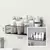 Imagem do Kit com 2 suporte organizadora para banheiro cozinha Prateleira porta shampoo