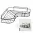 Kit com 2 suporte organizadora para banheiro cozinha Prateleira porta shampoo - RTK7 LTDA