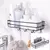 Kit com 2 suporte organizadora para banheiro cozinha Prateleira porta shampoo - loja online