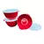 Jogo com 5 Saladeiras Bowl 3 Litros Com Tampa Diversas Cores - RTK7 LTDA