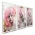 Kit 3 Quadros Decorativos Tulipas Brancas Douradas Ouro Mosaico Sala Quarto Escritório na internet