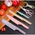 Kit de Conjunto Facas Coloridas Tesoura Descascador Cozinha Gourmet 6 Peças - comprar online