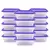 Jogo 10 Potes 500ml Transparente Marmita Fitness Organizador Microondas Freezer BPA Free