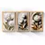 Kit 3 Quadros Decorativos Tulipas Brancas Douradas Ouro Mosaico Sala Quarto Escritório - loja online