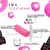 Kit Alongamento De Unha Polygel Cabine Estufa Sun Mini 6w + Top Coat + Primer + 100 Moldes F1Gel/Acrigel/Porcelana - RTK7 LTDA