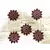 kit com 5unidades natal pendente floco de neve/glitter 7,5cm